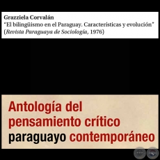 l bilinguismo en el Paraguay. Características y evolución - Por GRAZZIELA CORVALÁN - Páginas 221 al 256